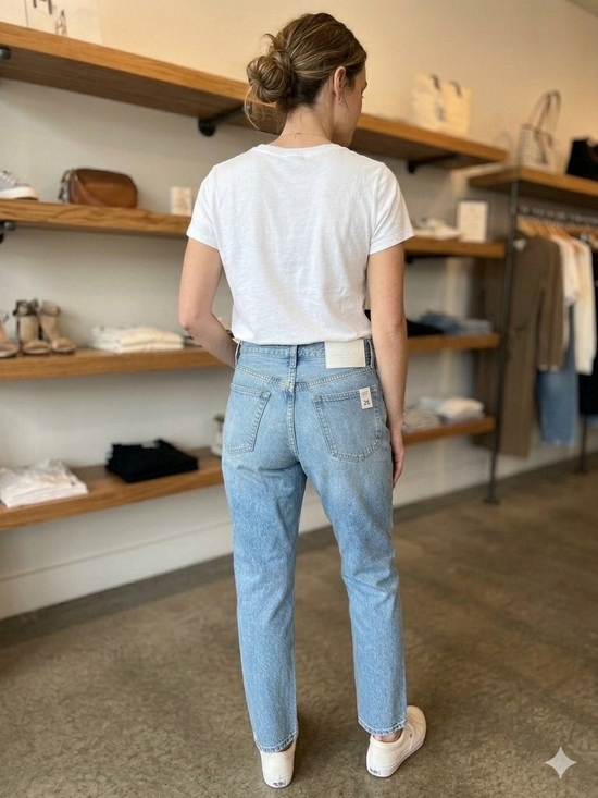 Citizens Of Humanity Denim - Citizens Of Humanity Light Blue Straight Leg Jeans